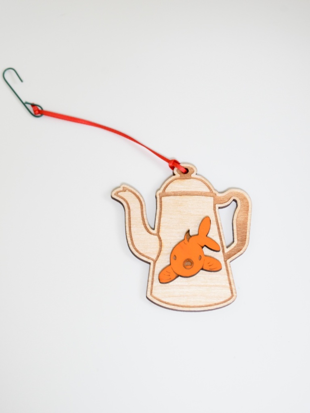 Twin Peaks Fish In A Percolator Laser Etched Ornament